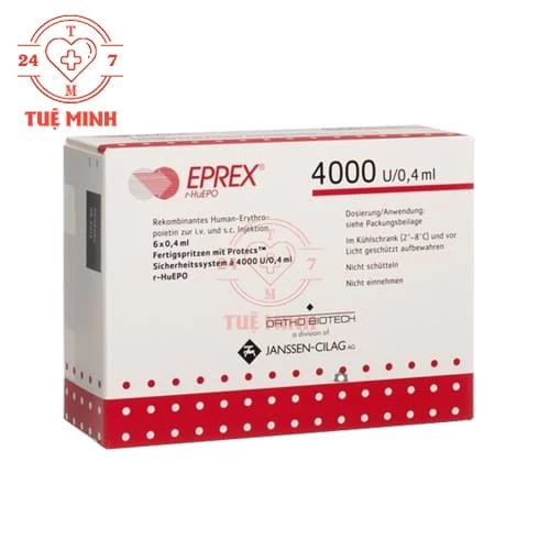 Eprex 4000UI Cilag - Thuốc điều trị thiếu máu